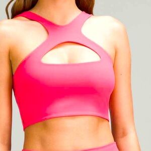 Lululemon Athletica Pink Cutout Sports Bra